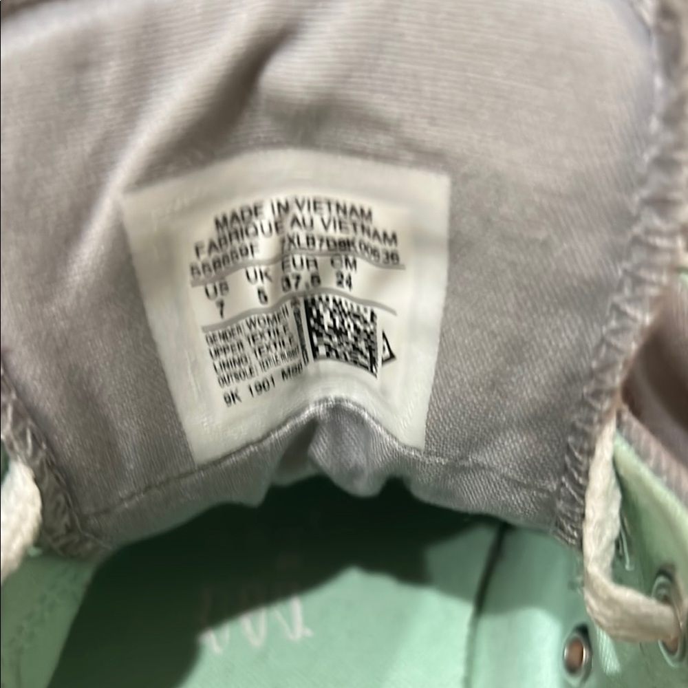 Converse Gray and Mint Sneakers - Picture 4 of 5